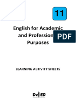 English For Academic and Professional Purposes LAS Quarter 3