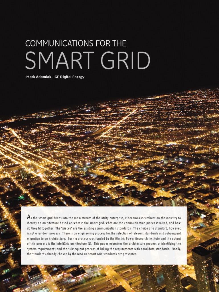 Smart Grid Communication Architecture | PDF | Smart Grid | Electrical Grid