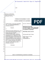  Kandi Technologies Reply to Motion to Dismiss