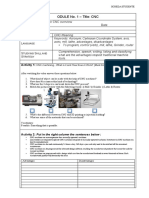 ODULE No. 1 - Title: CNC: Objectives