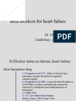 Beta blockers reduce mortality and hospitalizations in heart failure (HF