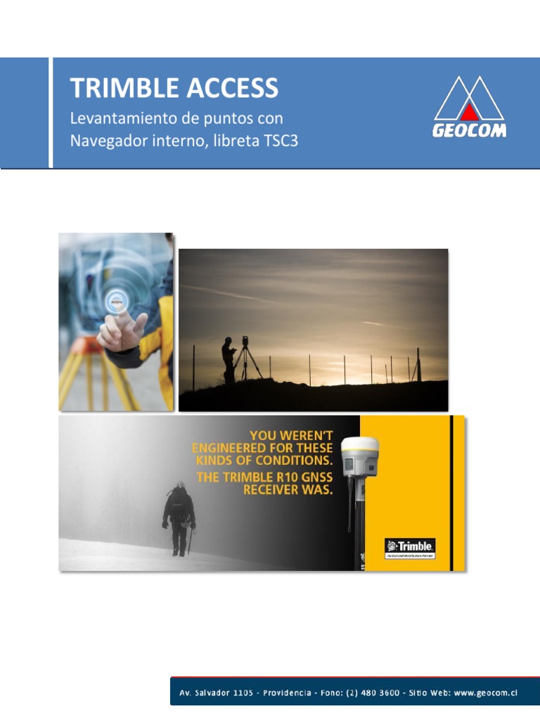 Guía de Uso de Trimble Access TSC3 | PDF | Informática | Software