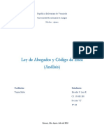 Análisis de La Ley de Abogados