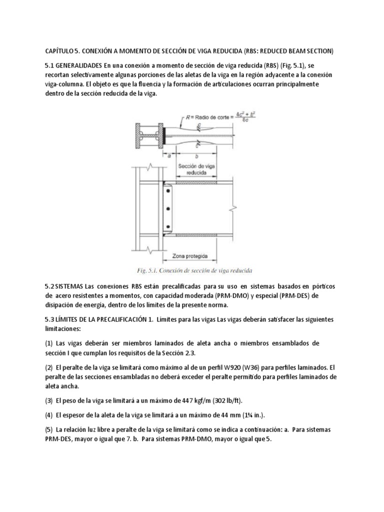 Aisc 358-16 Capítulo 5 | PDF