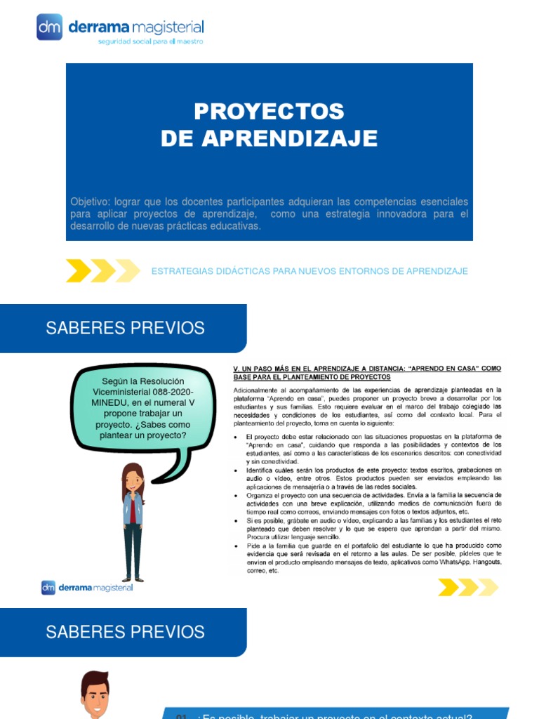 Proyectos de Aprendizaje en Educación | PDF | Relaciones personales ...