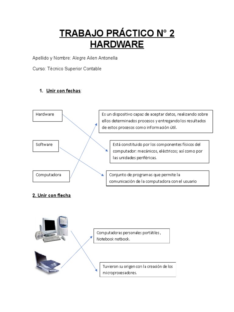 Partes y Funciones de una Computadora | PDF | Hardware de la ...