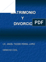 Derecho Civil Matrimonio-Divorci