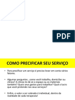 Precificação Do Servico