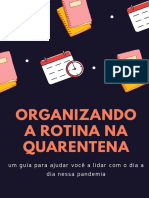 Organizando a rotina na quarentena