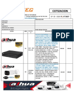 Sistema de vigilancia 8 cámaras Dahua Full HD por S/. 4,380