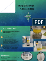 Experiments Chemistry: By: Samuel Ramos