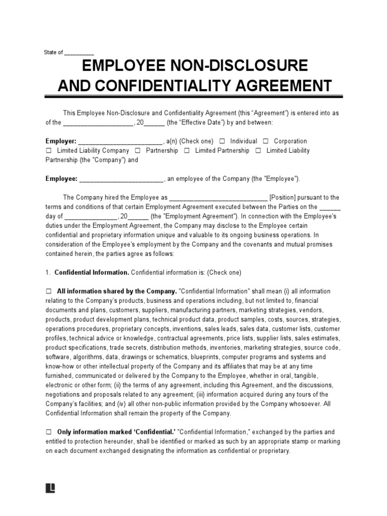 Confidentiality And Non Disclosure Agreements – KYHSV