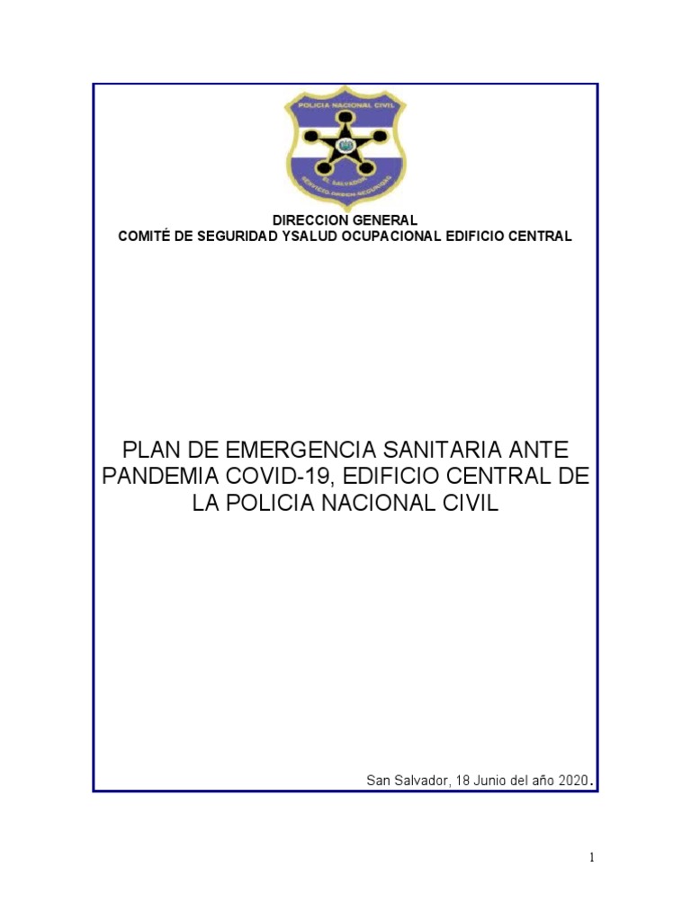 Plan de Emergencia Sanitaria Ante La Pandemia COVID-19-18-06-2020 ...