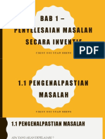 Bab 1 - Penyelesaian Masalah Secara Inventif (Cikgu Ooi)