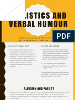 Stylistics and Verbal Humour (1)