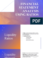 Financial Statement Analysis Using Ratios