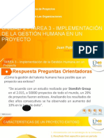 Unidad 2 - Tarea 3 - Implementación de la gestión humana en un proyecto -Juan Pablo Mojica
