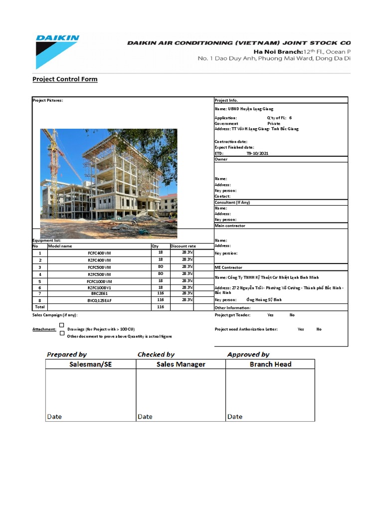 Project Form 05 06 Fy21 - BM - r03 | PDF | Vietnam | Southeast Asia