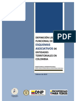 Definición Legal y Funcional de Los Esquemas Asociativos de Entidades Territoriales en Colombia