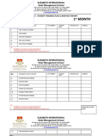 F&B Service - Student Training Plan & Report 2020