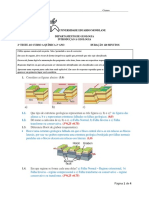 2o Teste de Geologia sobre Estruturas Geológicas e Processos de Meteorização