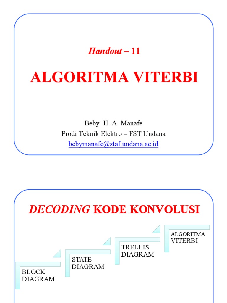 12 - Algoritma Viterbi | PDF