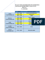 Jadwal Penilaian Tengah Semester