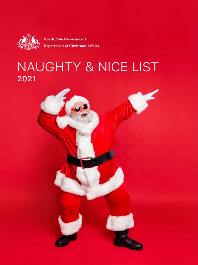 Naughty and Nice List 2021 PDF