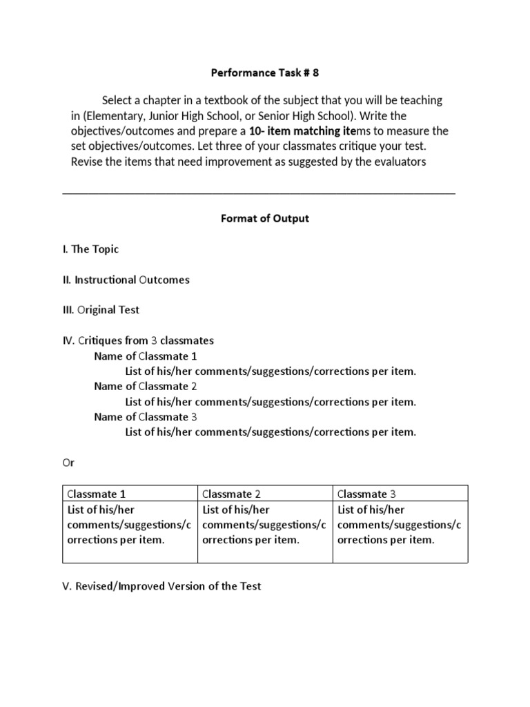 Test Creation and Peer Review Guide | PDF | Career & Growth