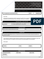 Letter of Intent (Loi) : Purchase Price - Office Use Only