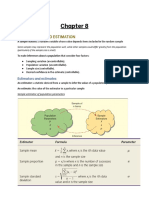 8.1 Sampling and Estimation