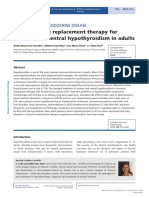 Pitfalls On The Replacement Therapy For Primary and Central Hypothyroidism in Adults
