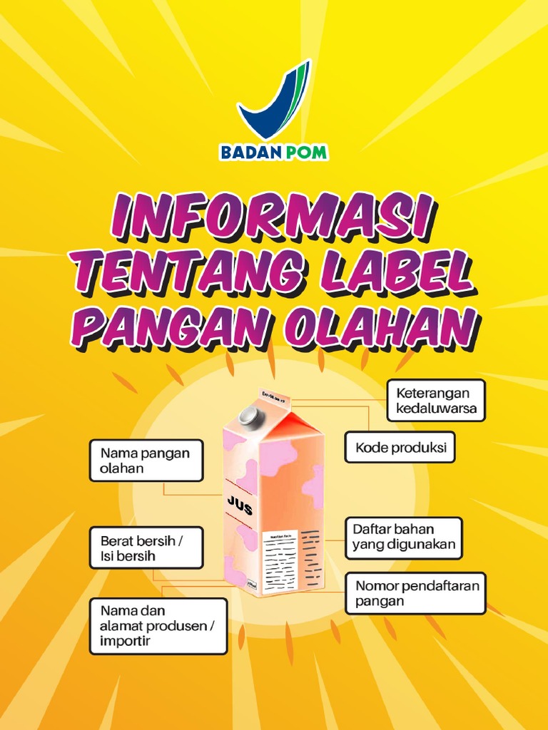 Booklet Label Pangan ACC Dulu - Per24jan | PDF