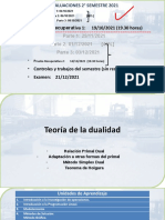 Evaluaciones 2° semestre 2021