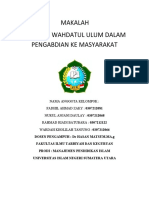 Makalah Wahdatul Ulum 10