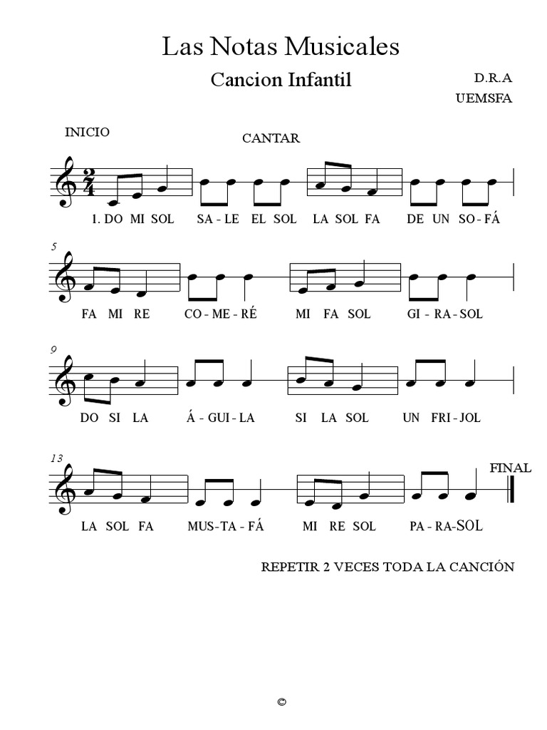 Las Notas Musicales | PDF