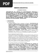 2 MEMORIA DESCRIPTIVA