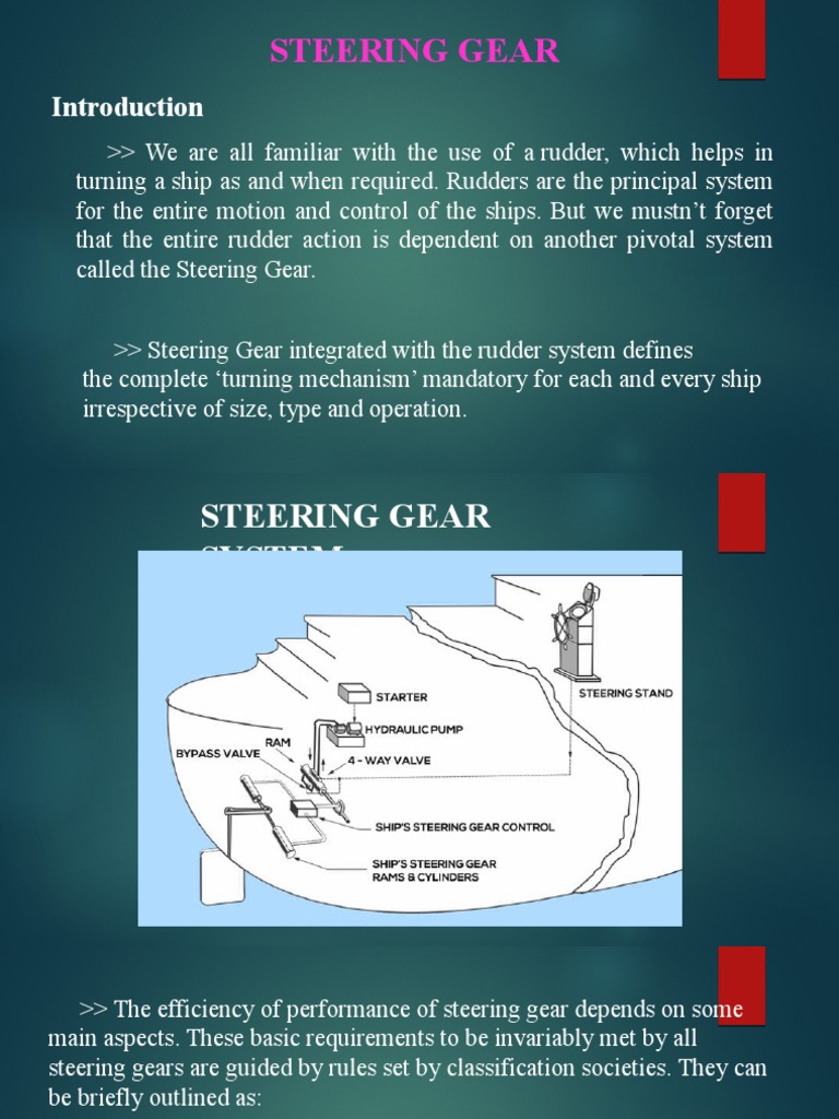 Steering Gear | PDF | Steering | Rudder