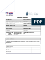 Assignment Cover Sheet Qualification Module Number and Title