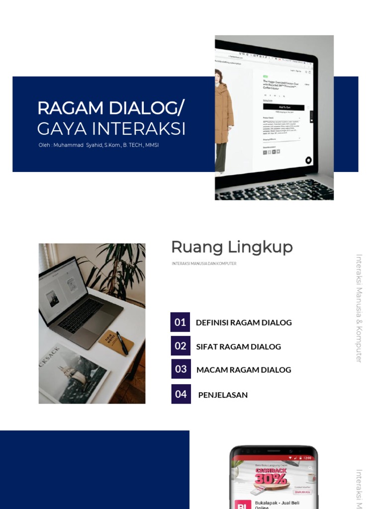 Ragam Dialog dalam Interaksi Komputer | PDF