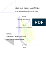 Analisis de Fallas Simetricas - Trabajo de Investigacion