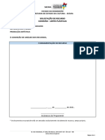 Anexo I Formulario de Recurso de Habilitacao Edital 01.2021 Conexao Artes Plásticas