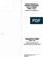 ONU - 1981 - Conferencia Internacional de Las Organizaciones No Gubernamentales Acerca de Las Poblaciones Indígenas y La Tierra