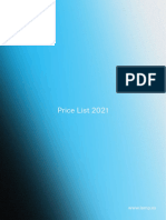 Price List 2021: WWW - Lamp.es