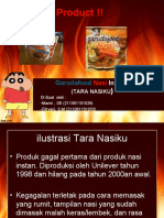 Kegagalan Produk Tara Nasiku