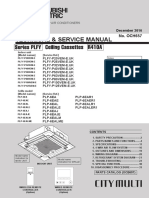 Mitsubishi Electric Technical & Service Manual Series PLFY Ceiling Cassettes R410A