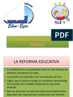 La Mision Educativa en La Iglesia