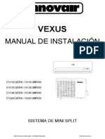 Innovair EV Vexus Mini Splits 2nd Gen Installation Manual Spanish