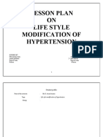Lesson Plan ON Life Style Modification of Hypertension