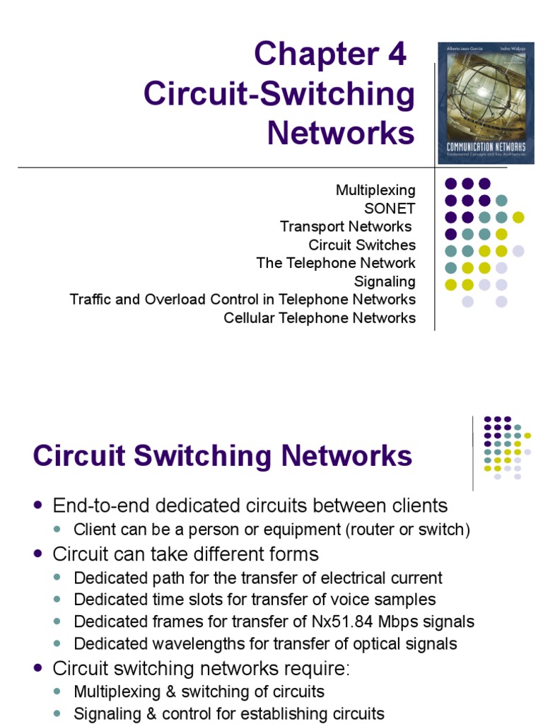 CircuitSwitching Networks PDF Computer Network Multiplexing
